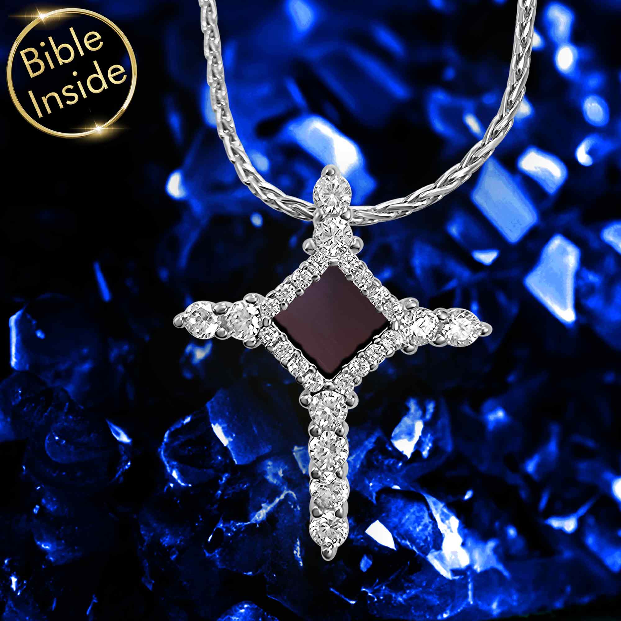 Bible Verse Gift Ideas Elegant Gold Square Nano Bible Pendant by My Nano Jewelry