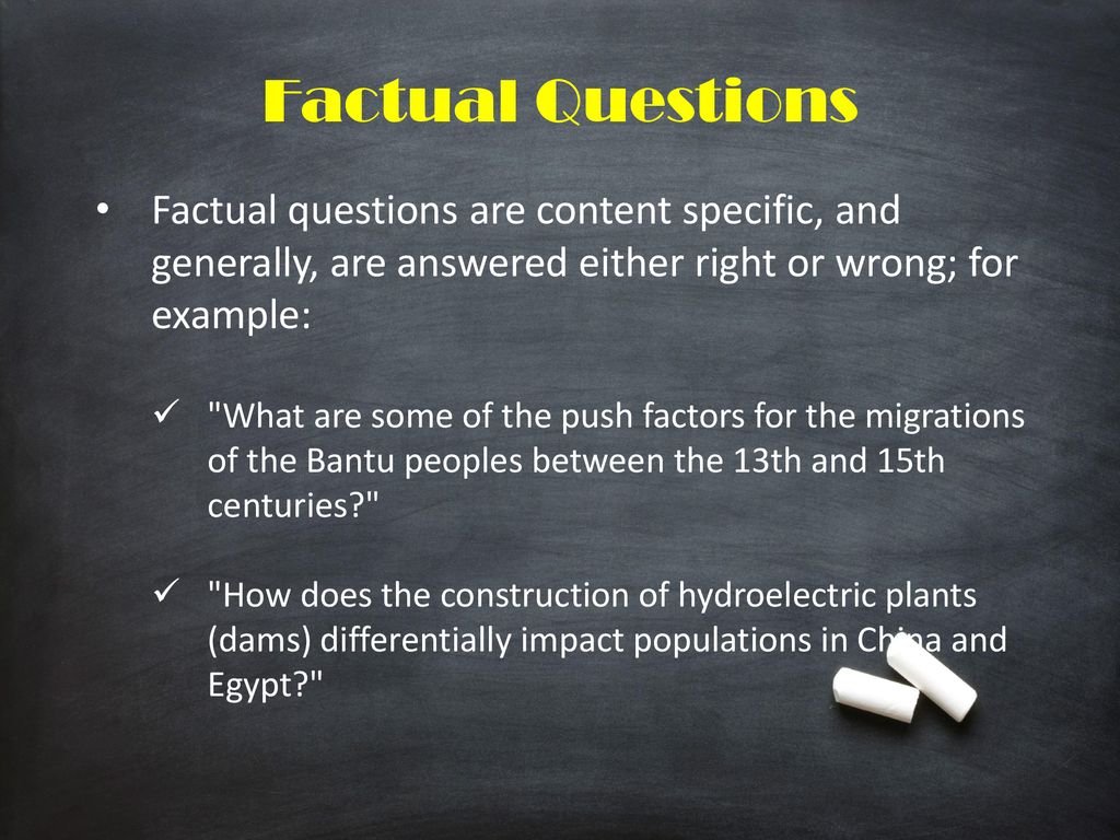 Understanding What Is A Factual Question – A Comprehensive Guide
