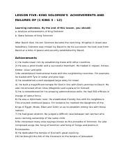 Exploring The Achievements Of Solomon: Key Accomplishments