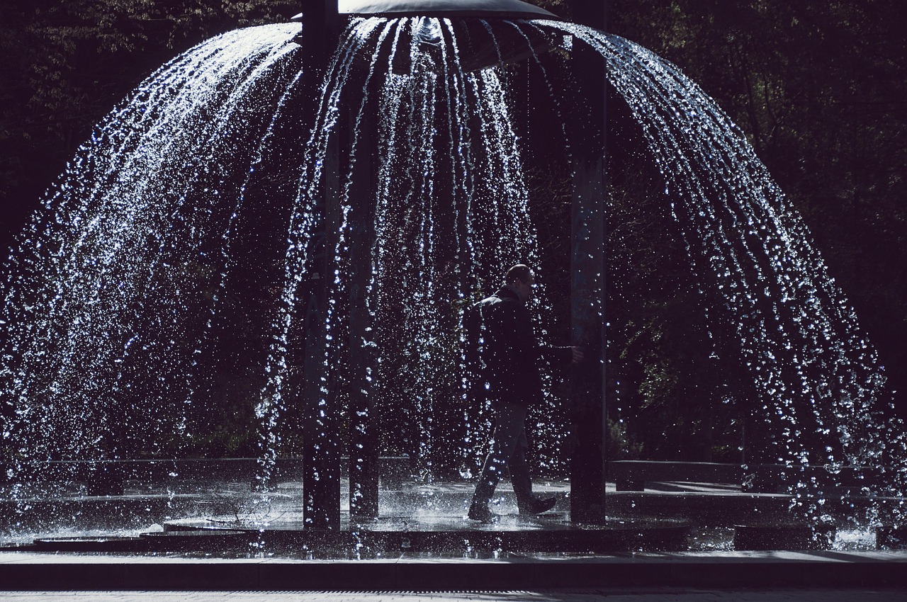Fountain, water feature, nature — Btc casino test